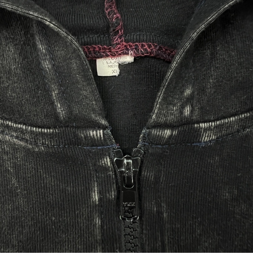 Vintage Embroidered Peace Sign Hoodie - Picture 7 of 8